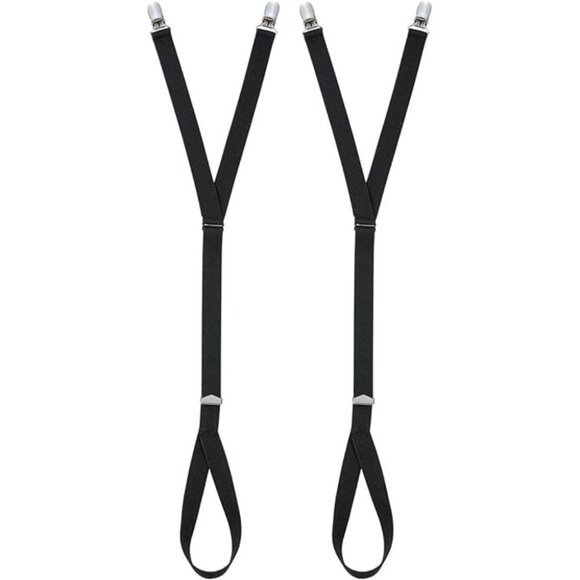 Hold’Em Pin Clip Shirt Stays Hold Shirts in Place Adjustable - Stirrups - Picture 1 of 7